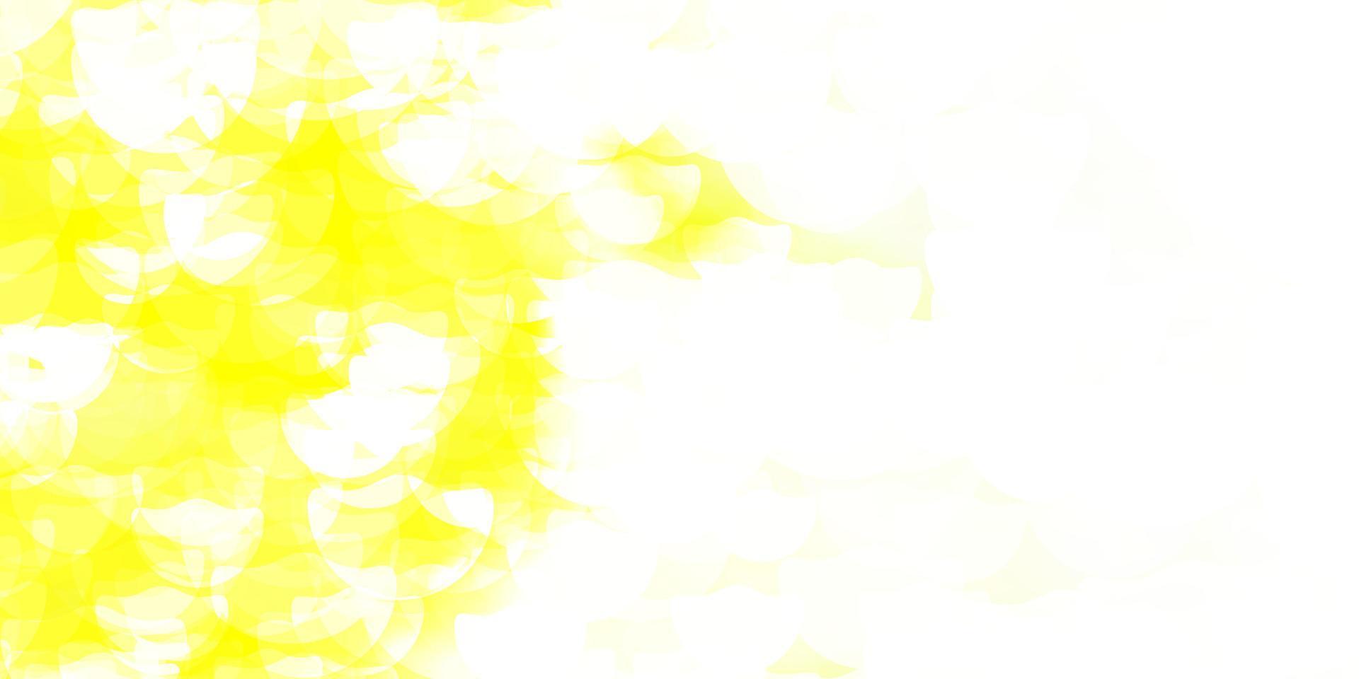Light Yellow vector texture with disks.