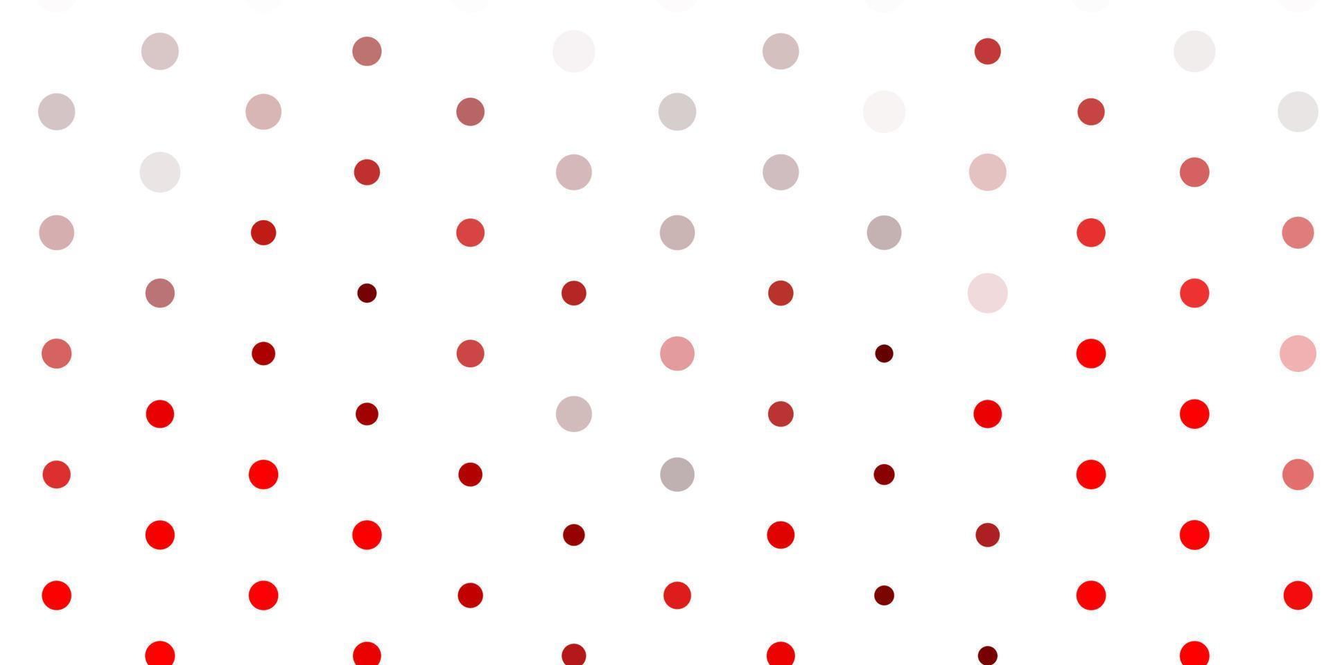 Light red vector template with circles.