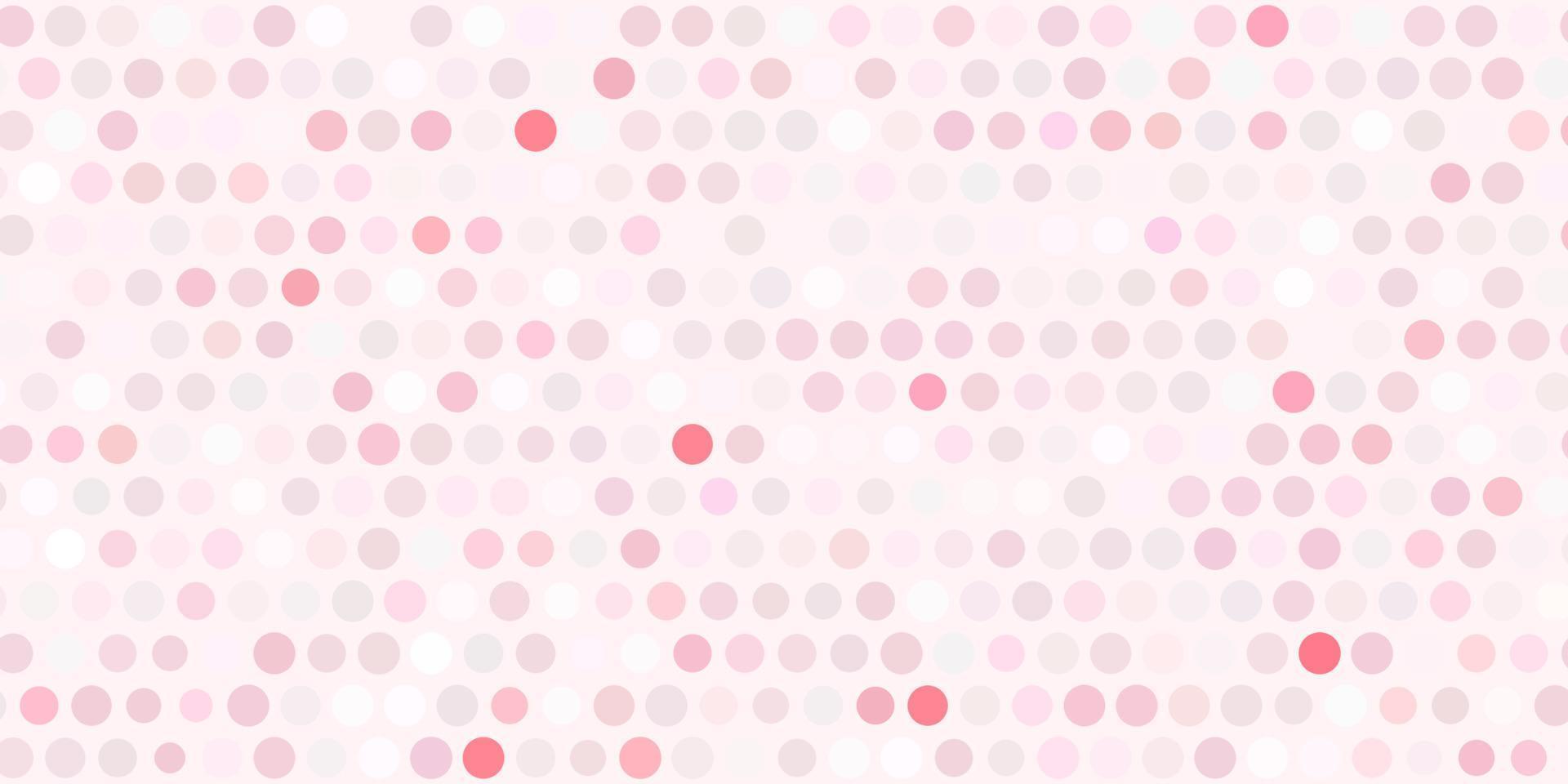 Light red vector template with circles.