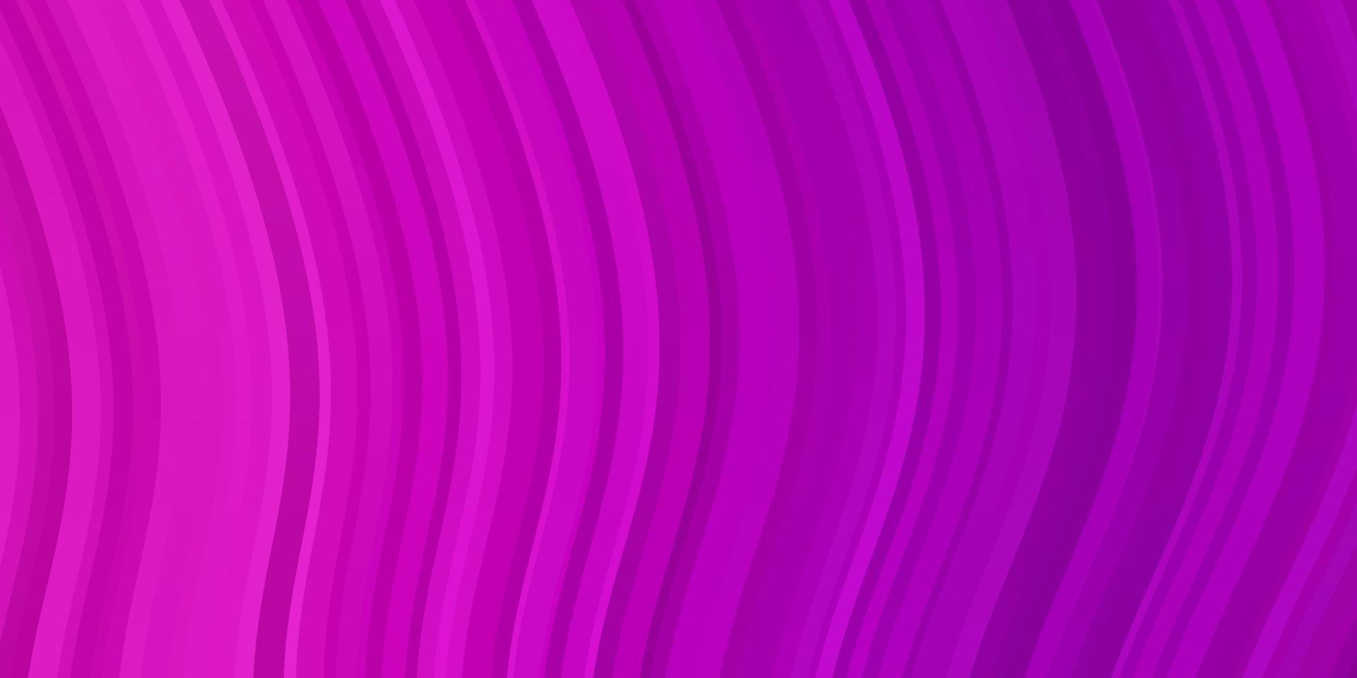 textura de vector rosa claro con curvas.