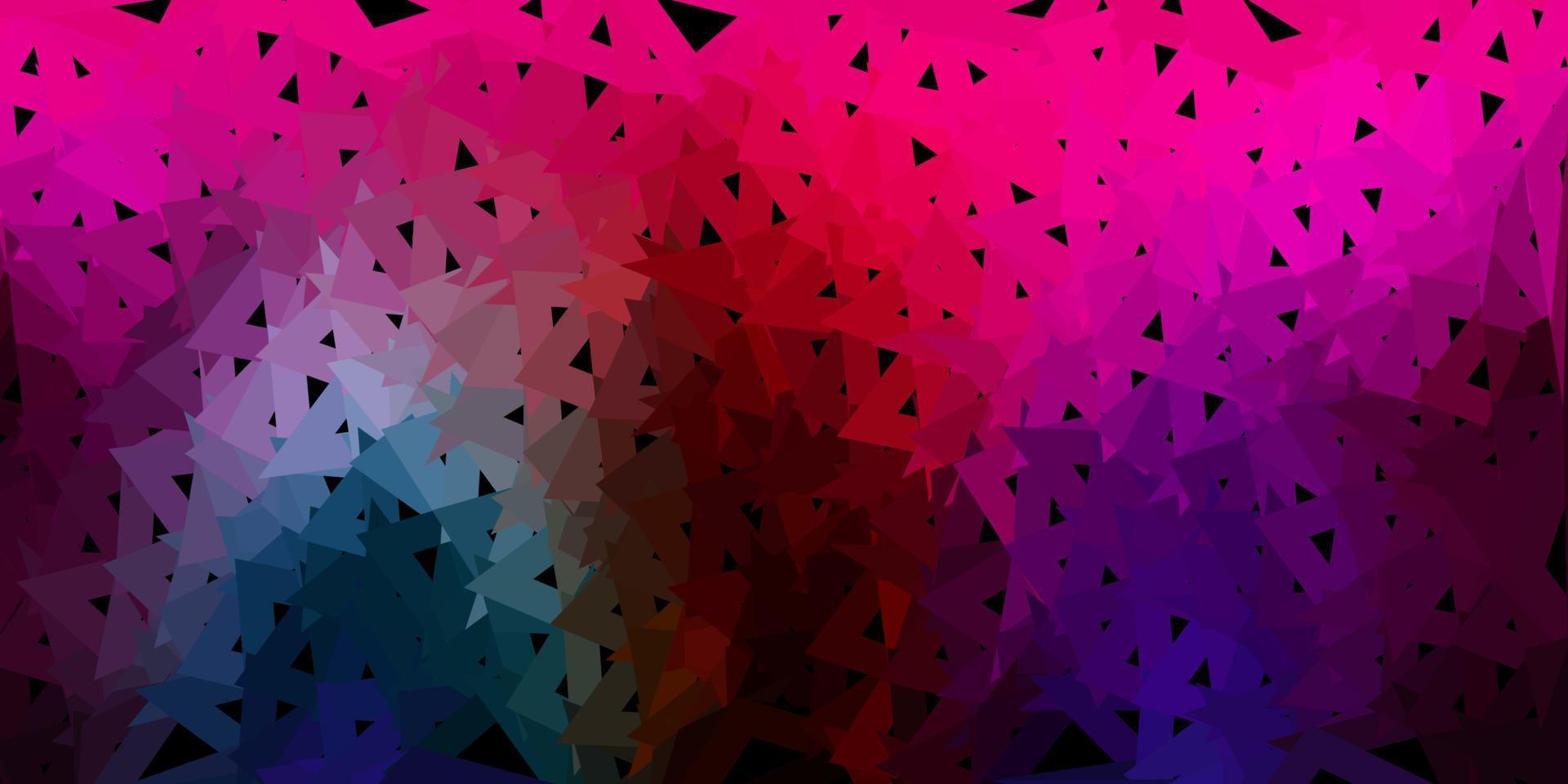 Dark multicolor vector gradient polygon design.