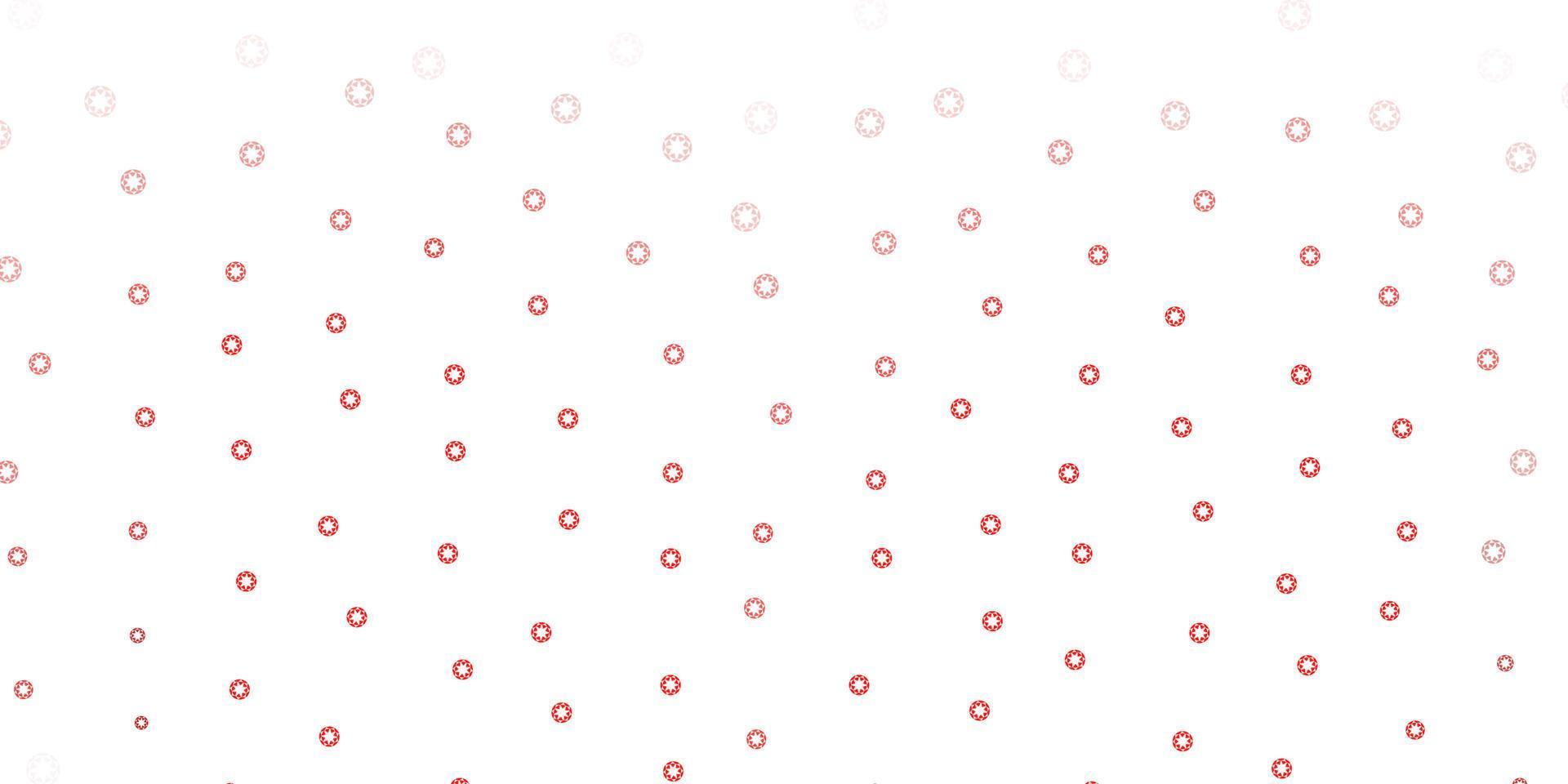 Light red vector background with spots.