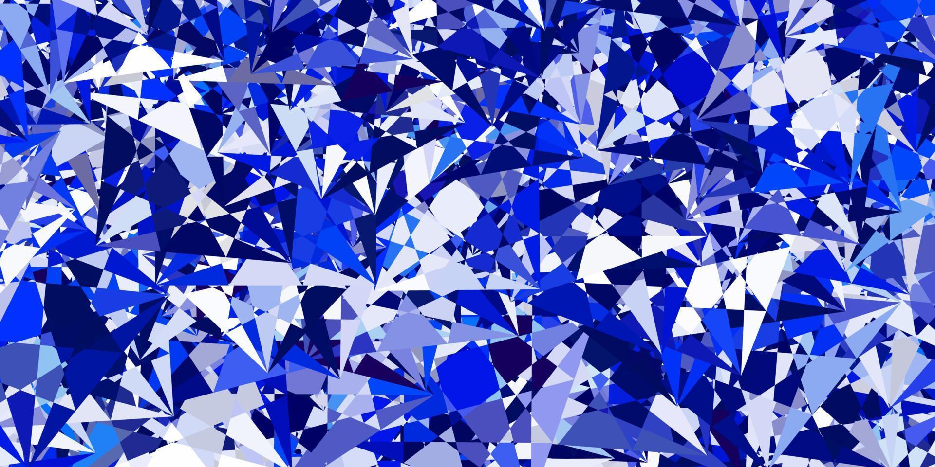 Light BLUE vector background with triangles.