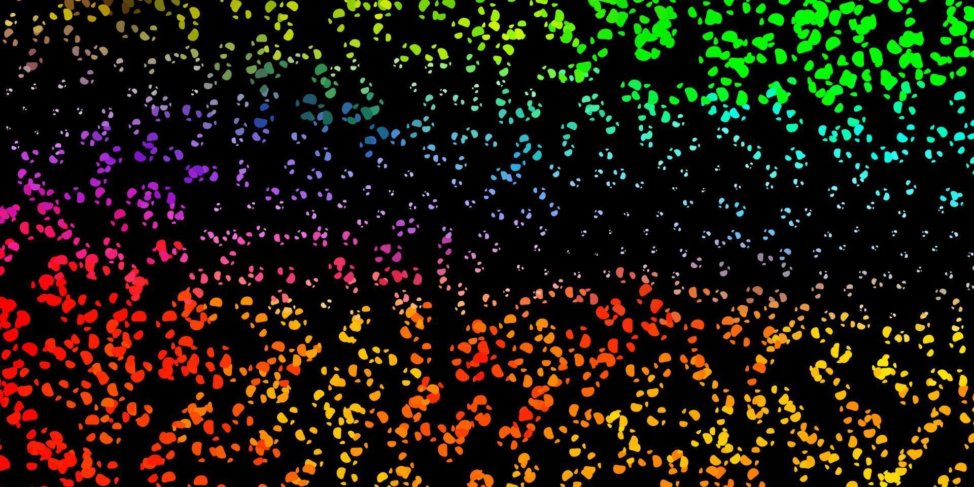 Dark multicolor vector pattern with abstract shapes.