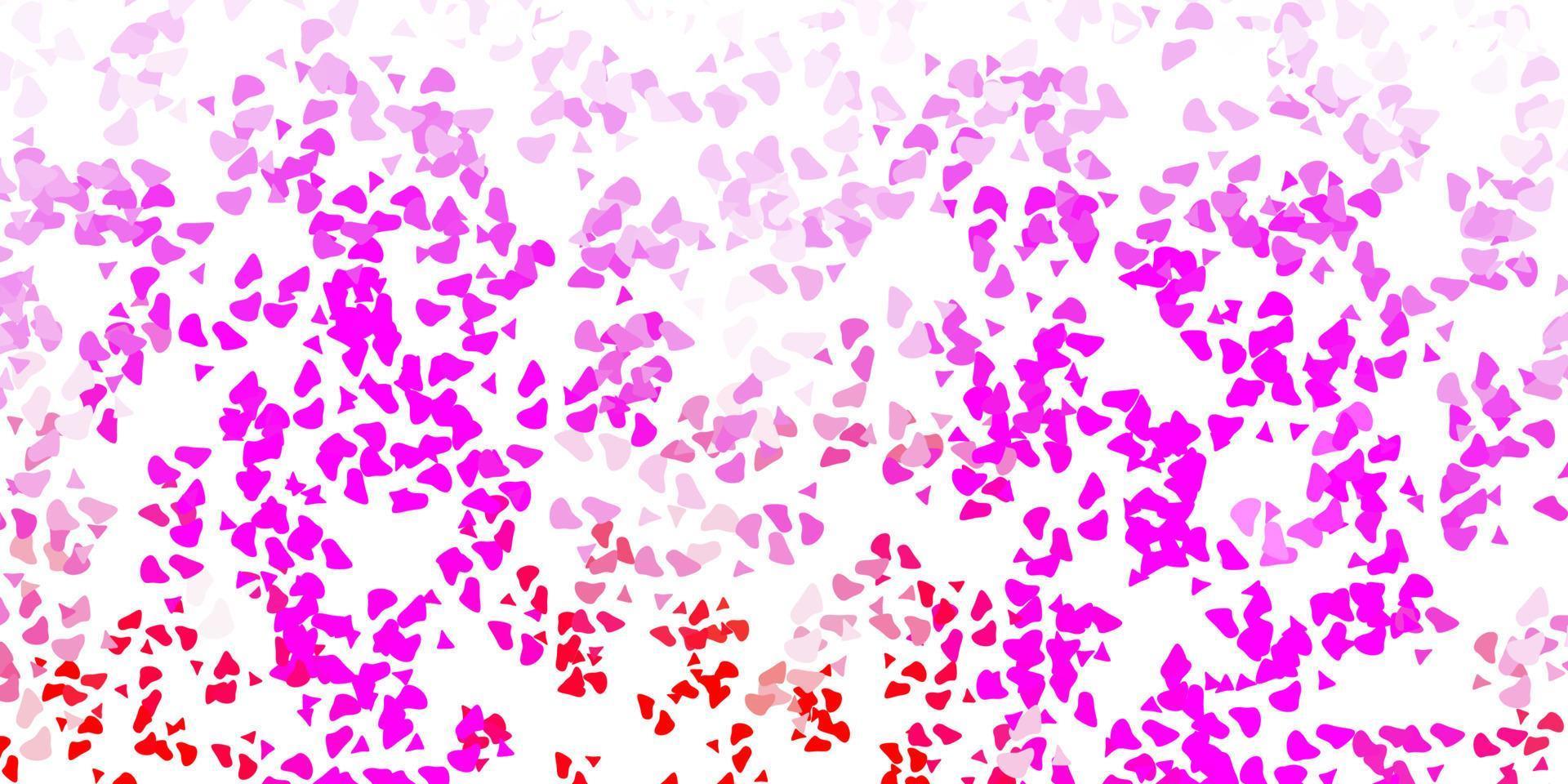 Light pink vector pattern with abstract shapes.