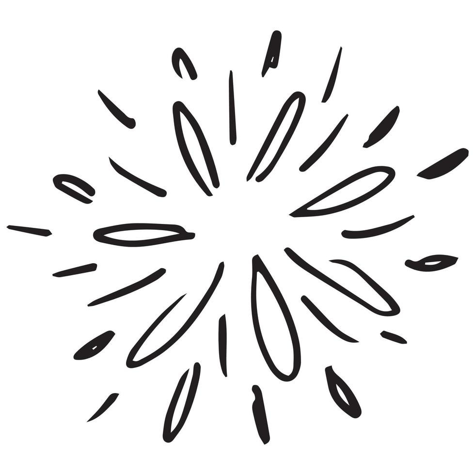 Starburst, sunburst element. Vector illustration