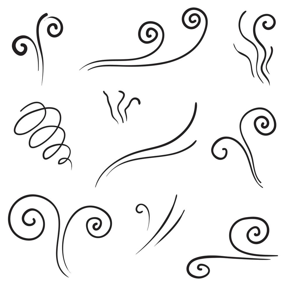 doodle wind illustration vector handrawn style