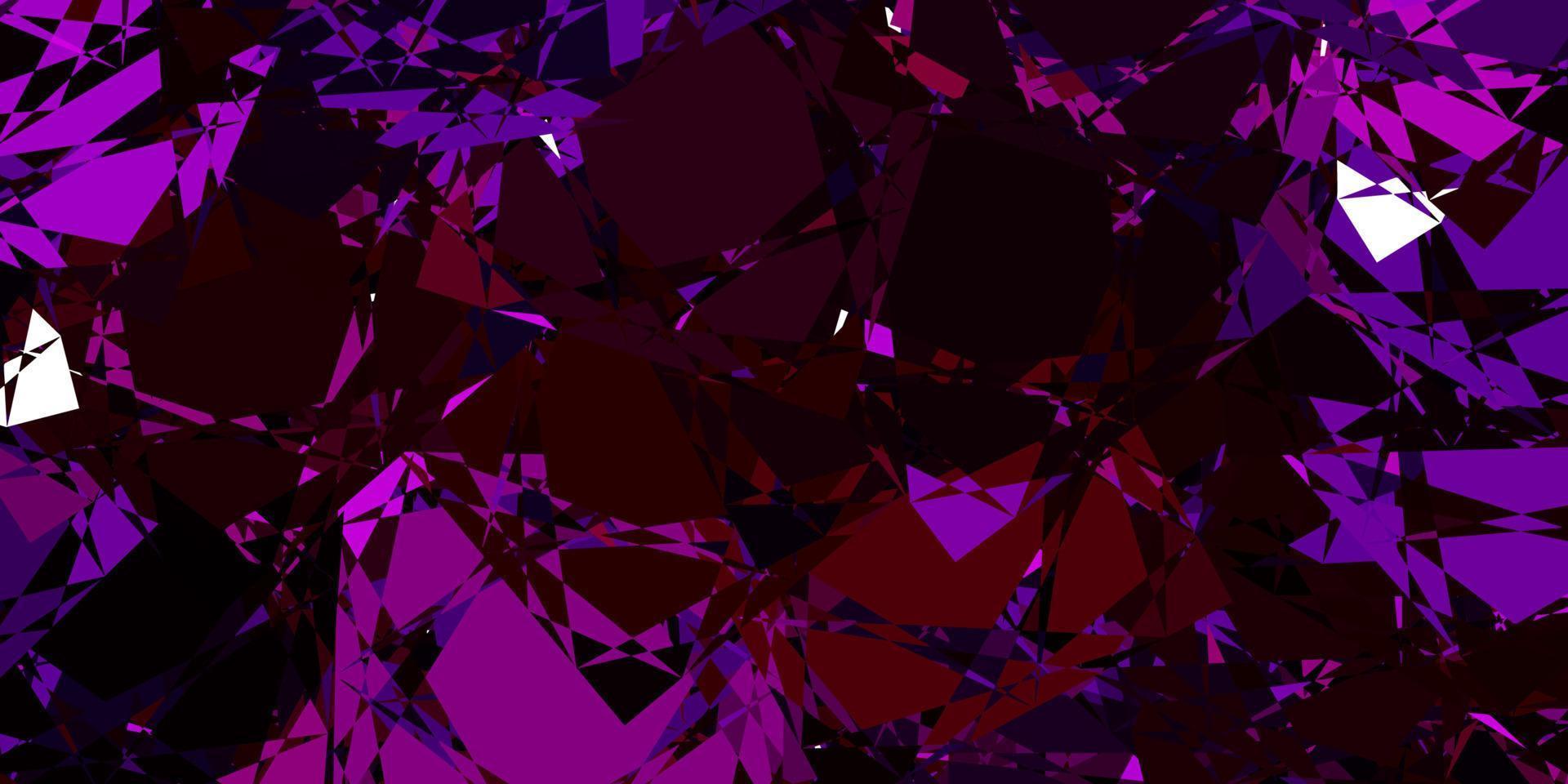 Fondo de vector azul oscuro, rojo con formas poligonales.
