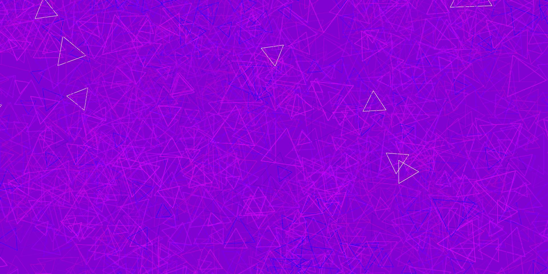 Dark Purple vector background with polygonal forms.