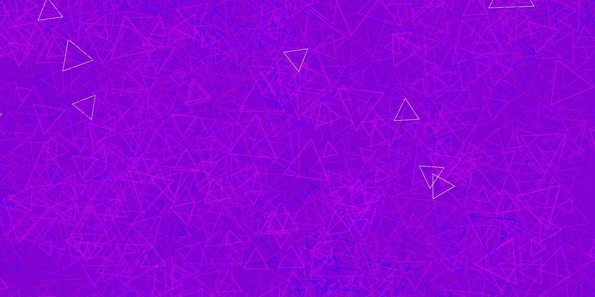 Dark Purple vector background with polygonal forms.