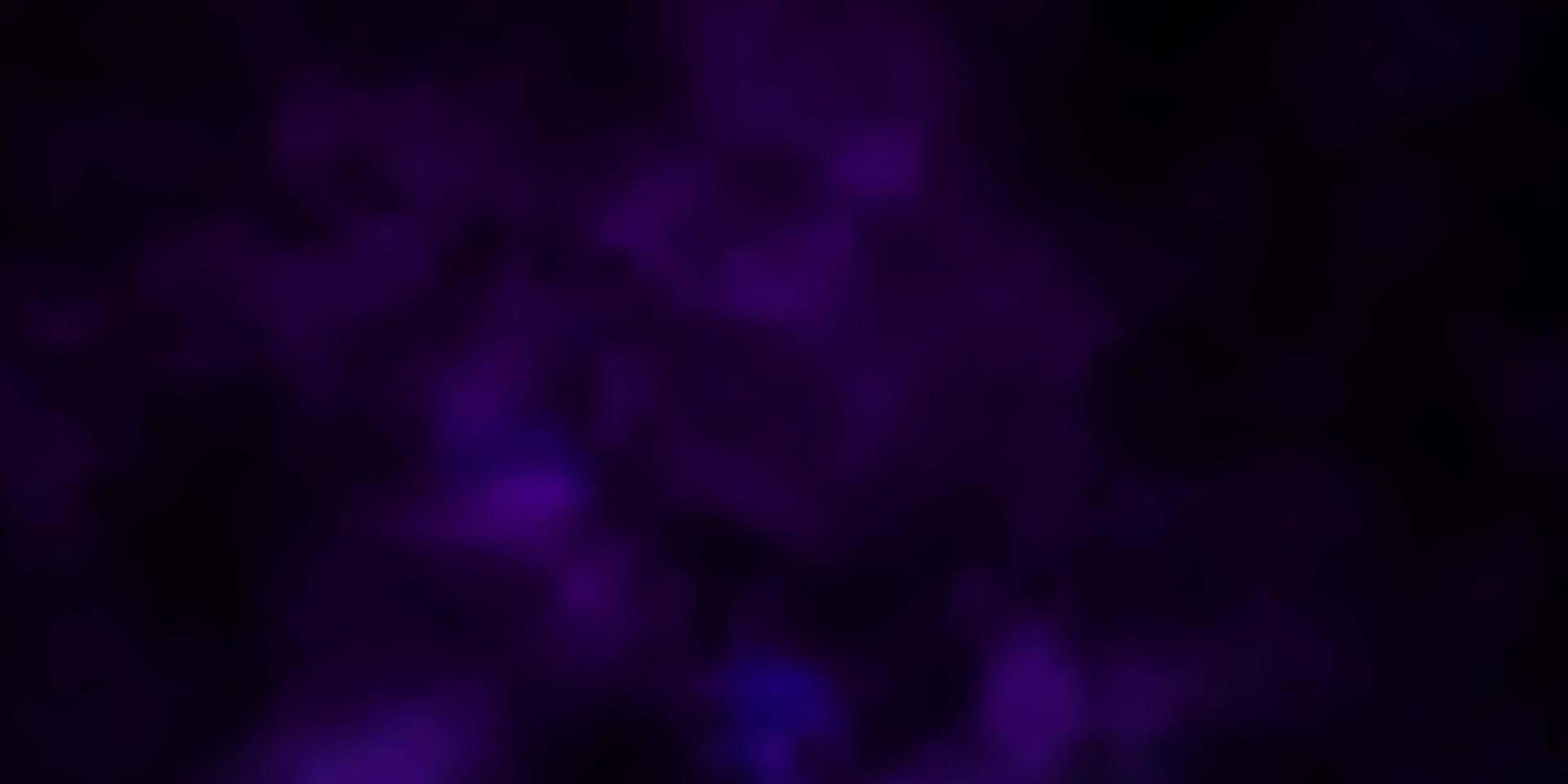 Dark Purple vector texture with cloudy sky.