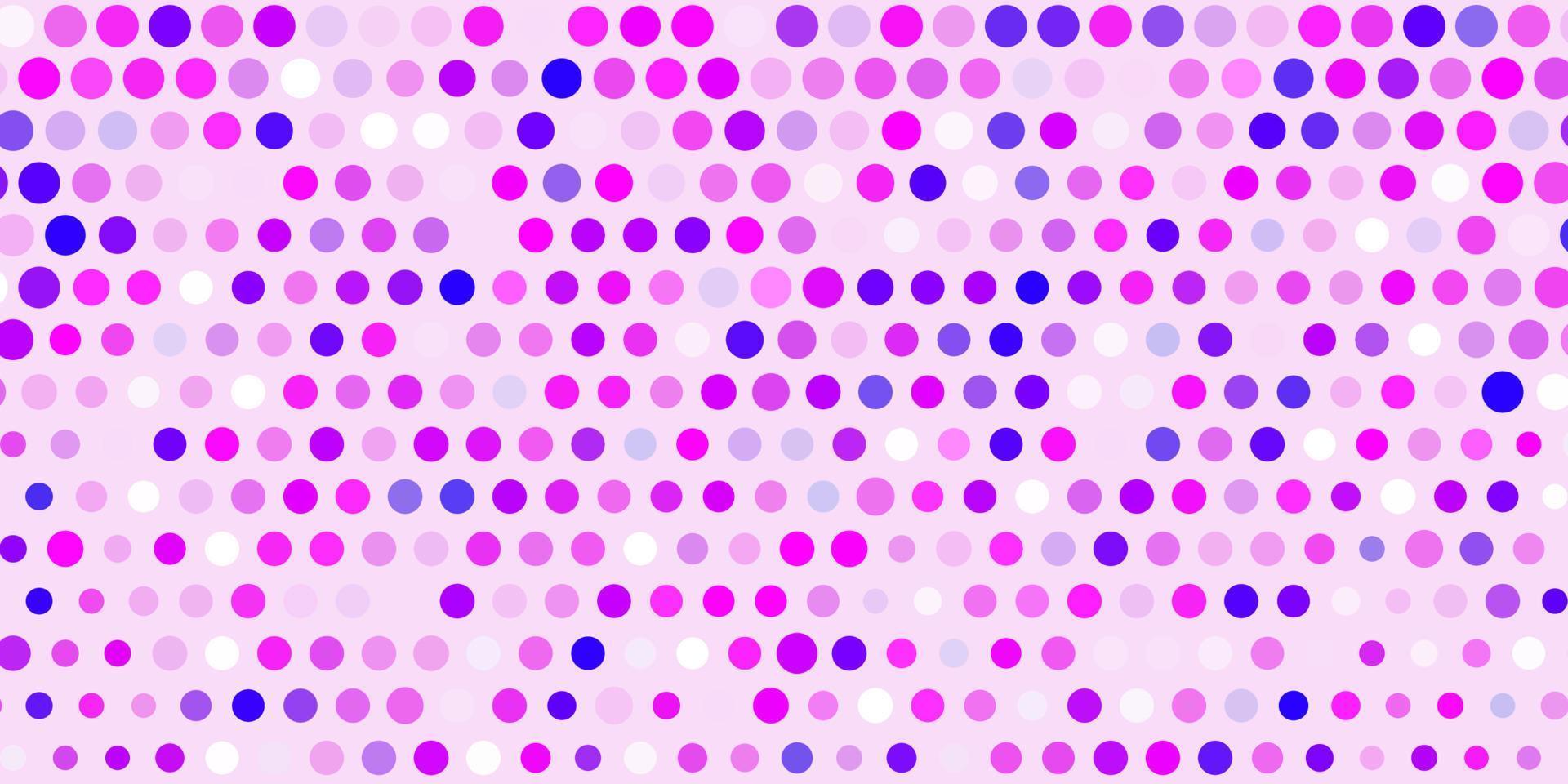 Fondo de vector violeta, rosa claro con puntos.