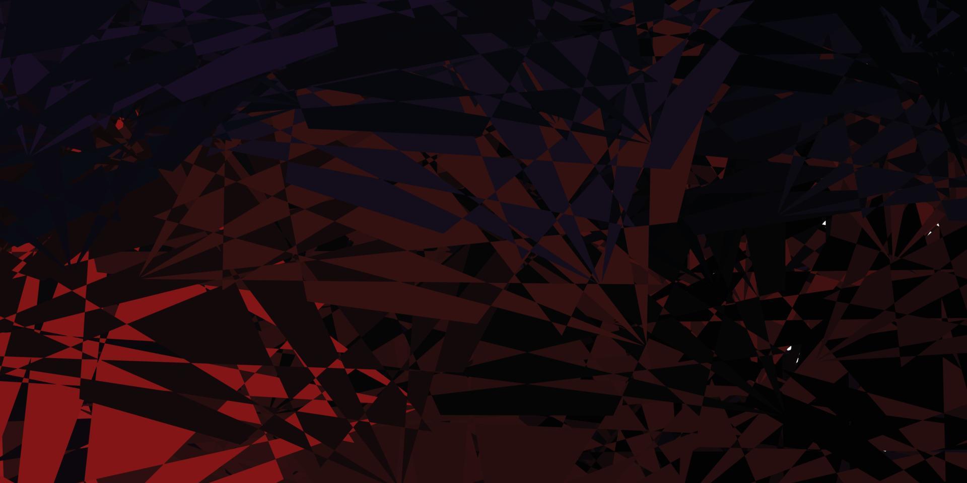 Dark Red vector texture with memphis shapes.