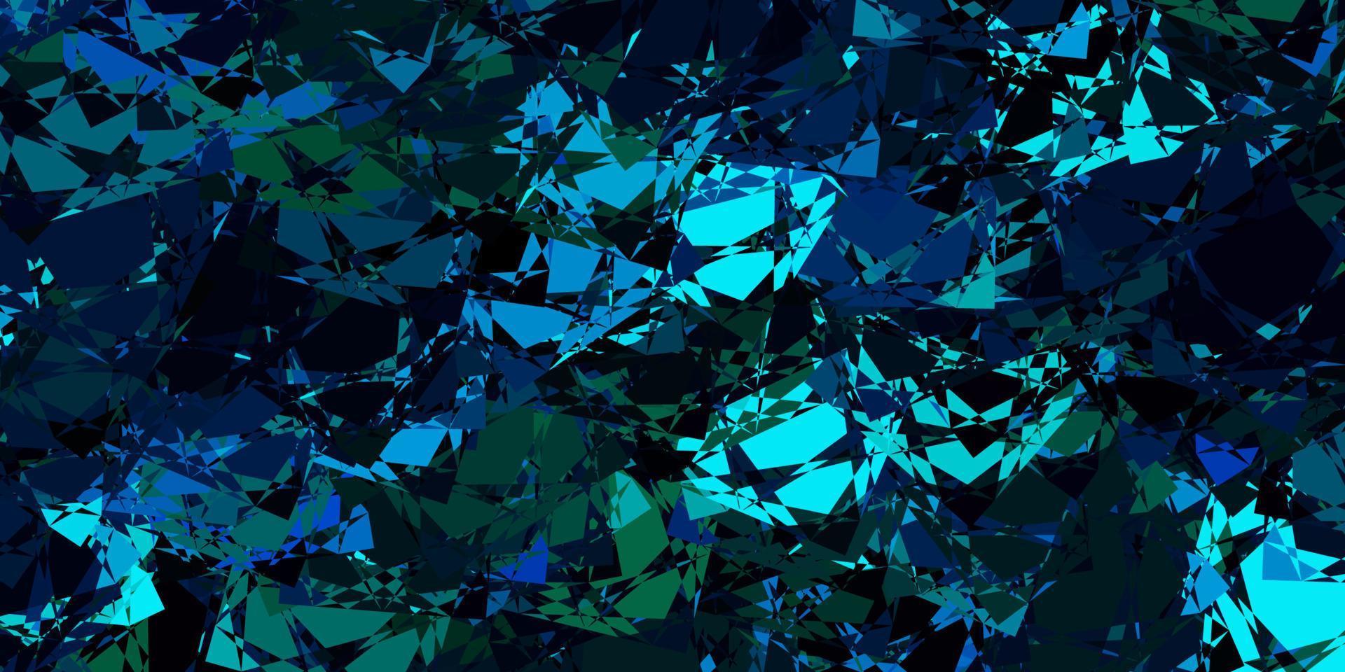 Dark Blue, Green vector layout with triangle forms.