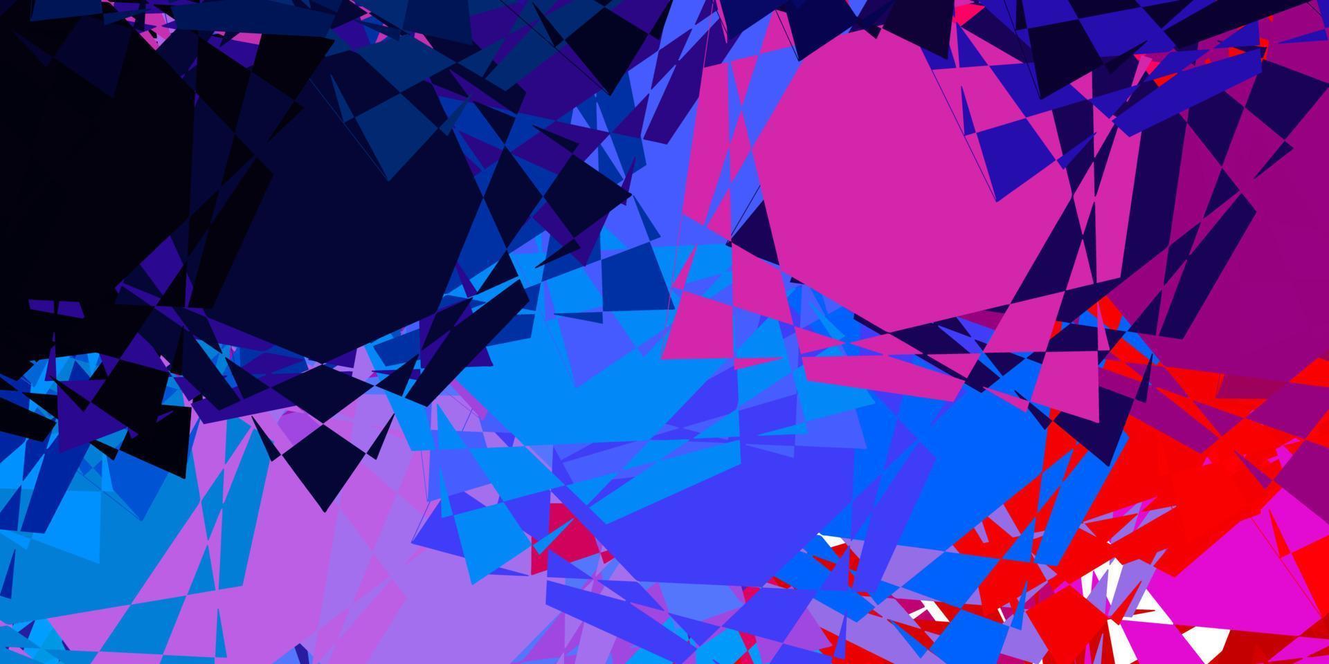 Light Blue, Red vector texture with random triangles.