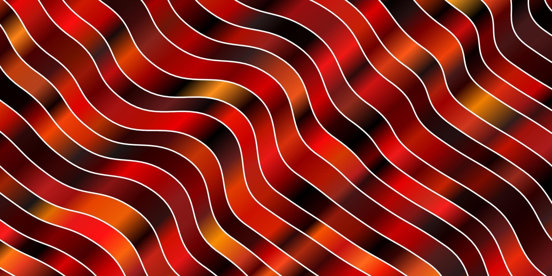 Dark Yellow vector pattern with curves.