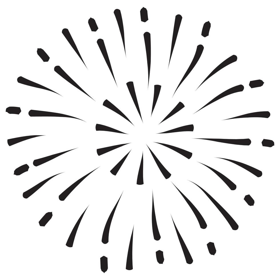 Starburst, sunburst element. Vector illustration