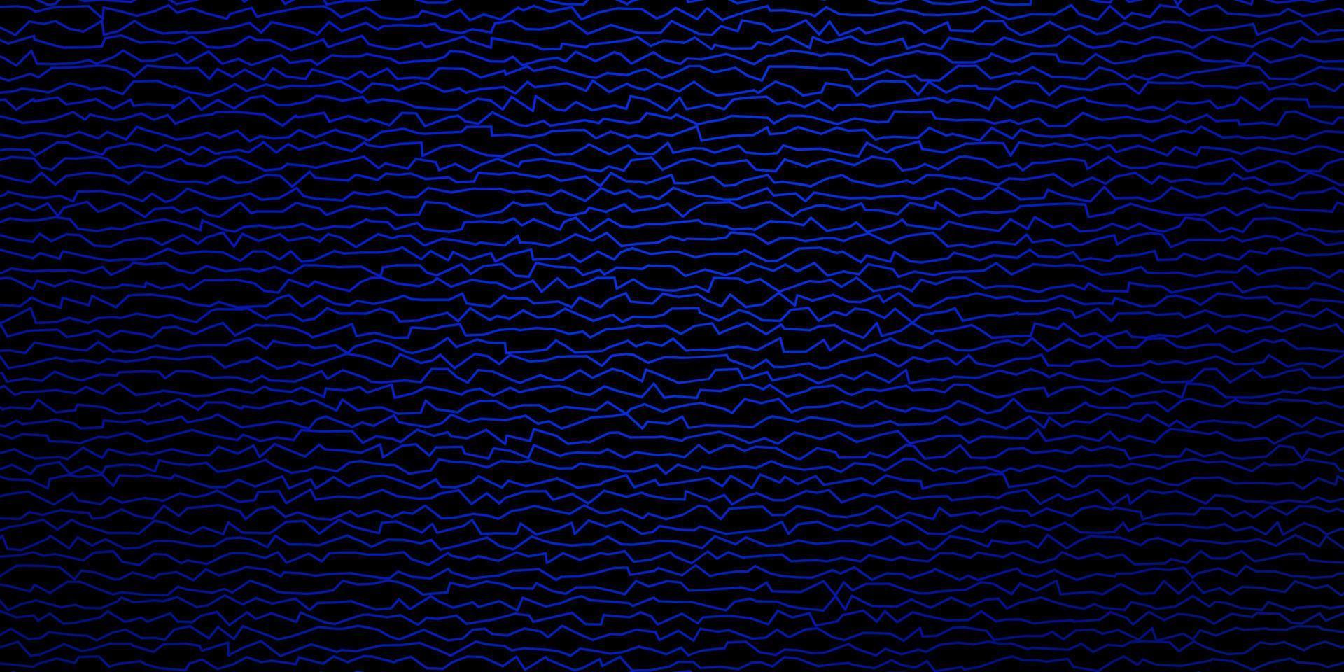 Dark BLUE vector pattern with lines.