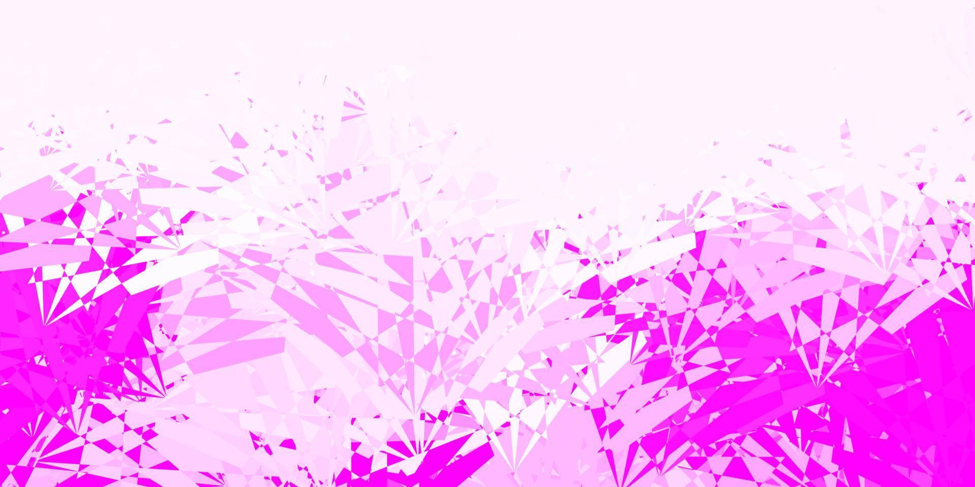 Light Pink vector template with triangle shapes.