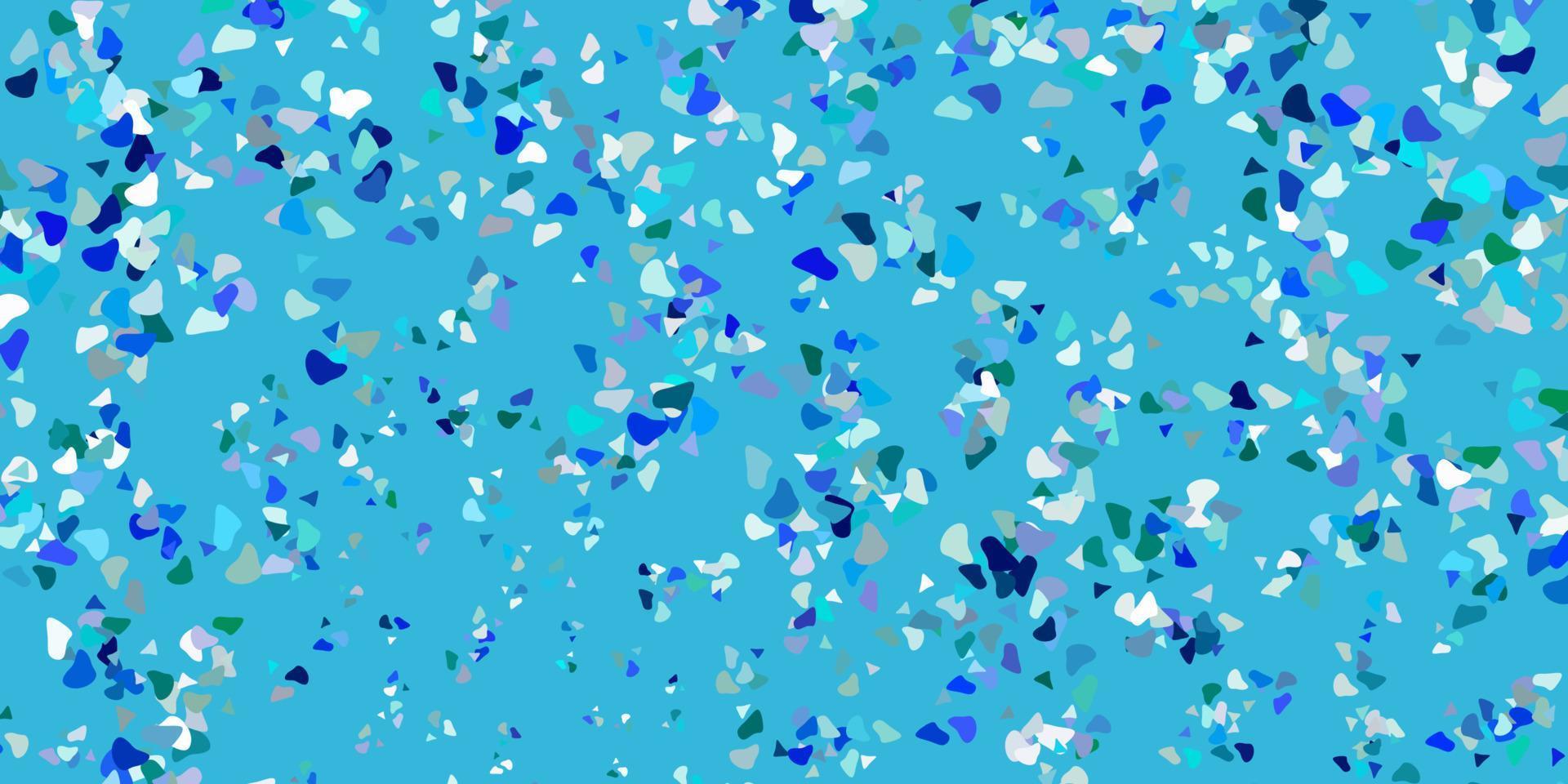 Light blue vector texture with memphis shapes.