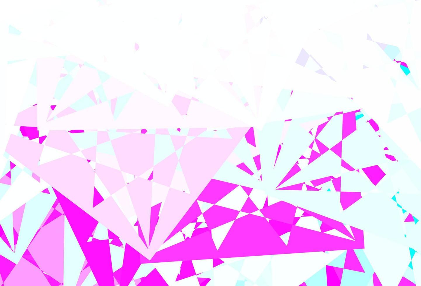 textura de vector de color rosa oscuro, azul con triángulos al azar.