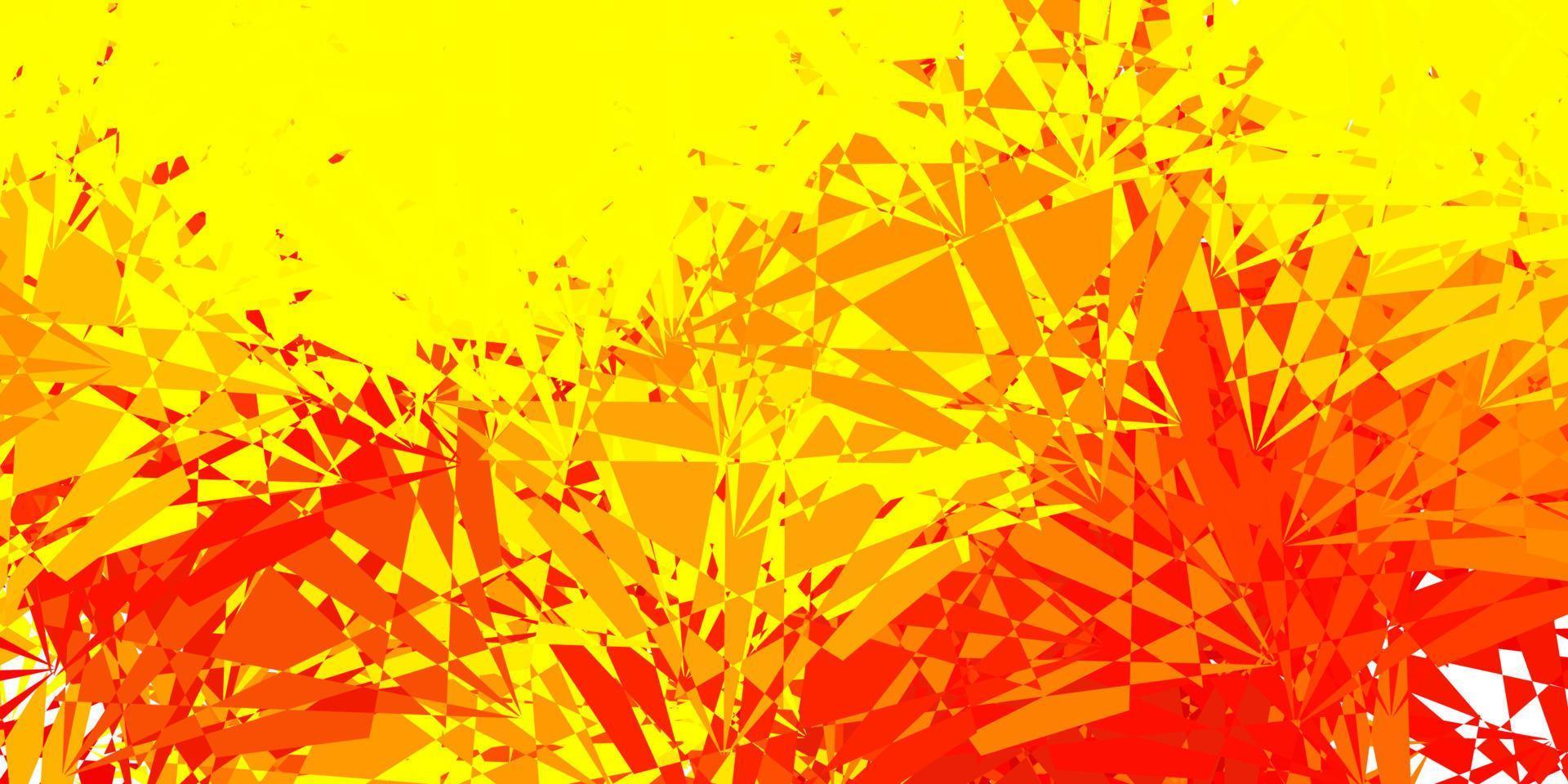 Light Orange vector backdrop with triangles, lines.