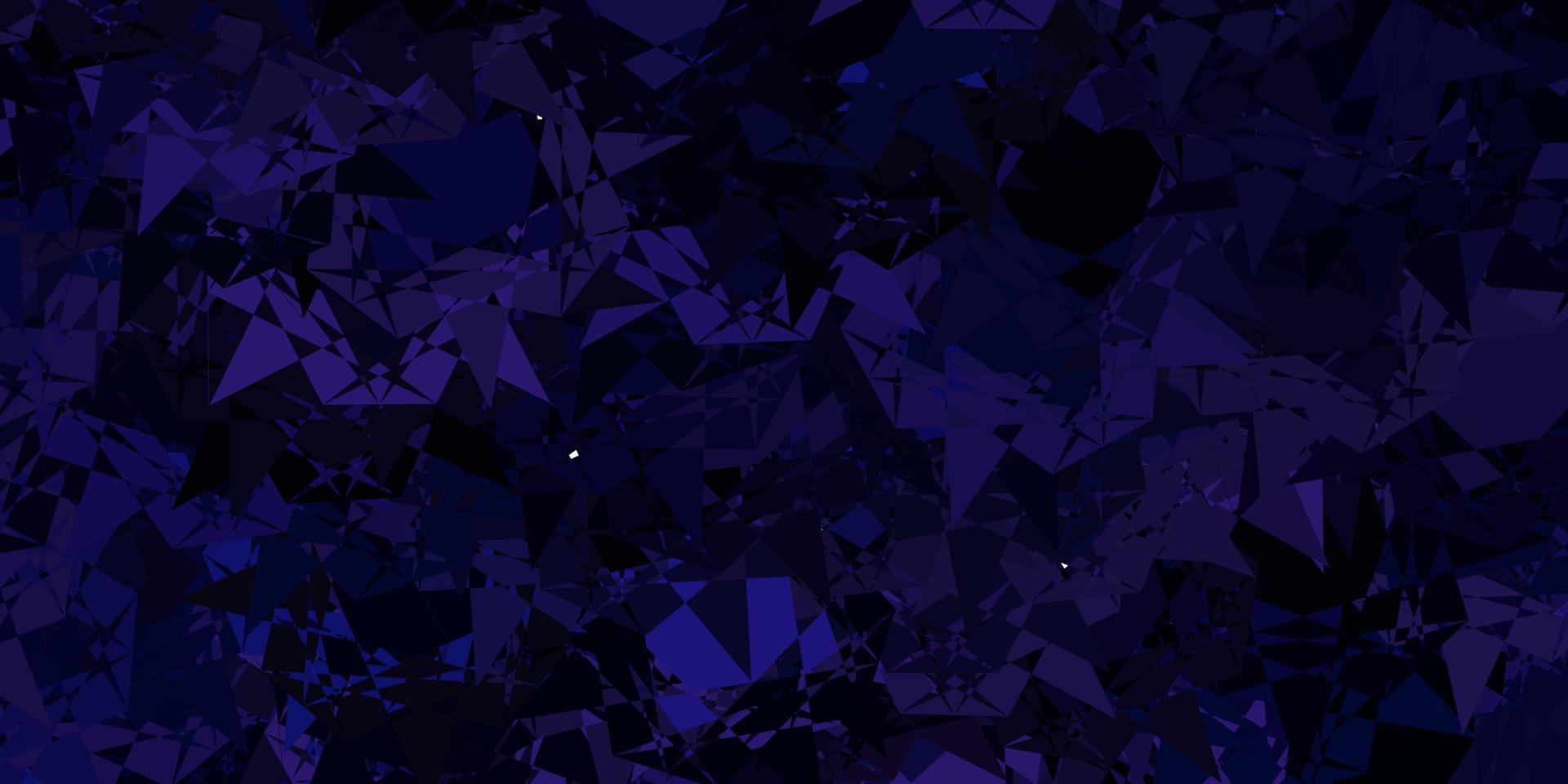Light Purple vector background with triangles.