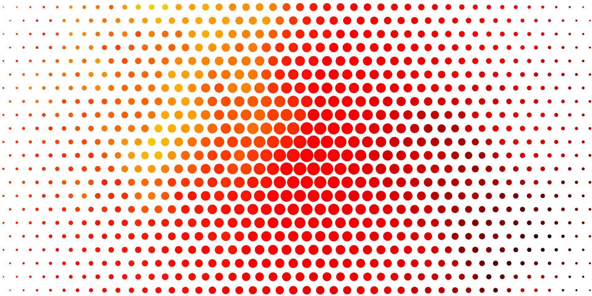 Light Orange vector background with circles.