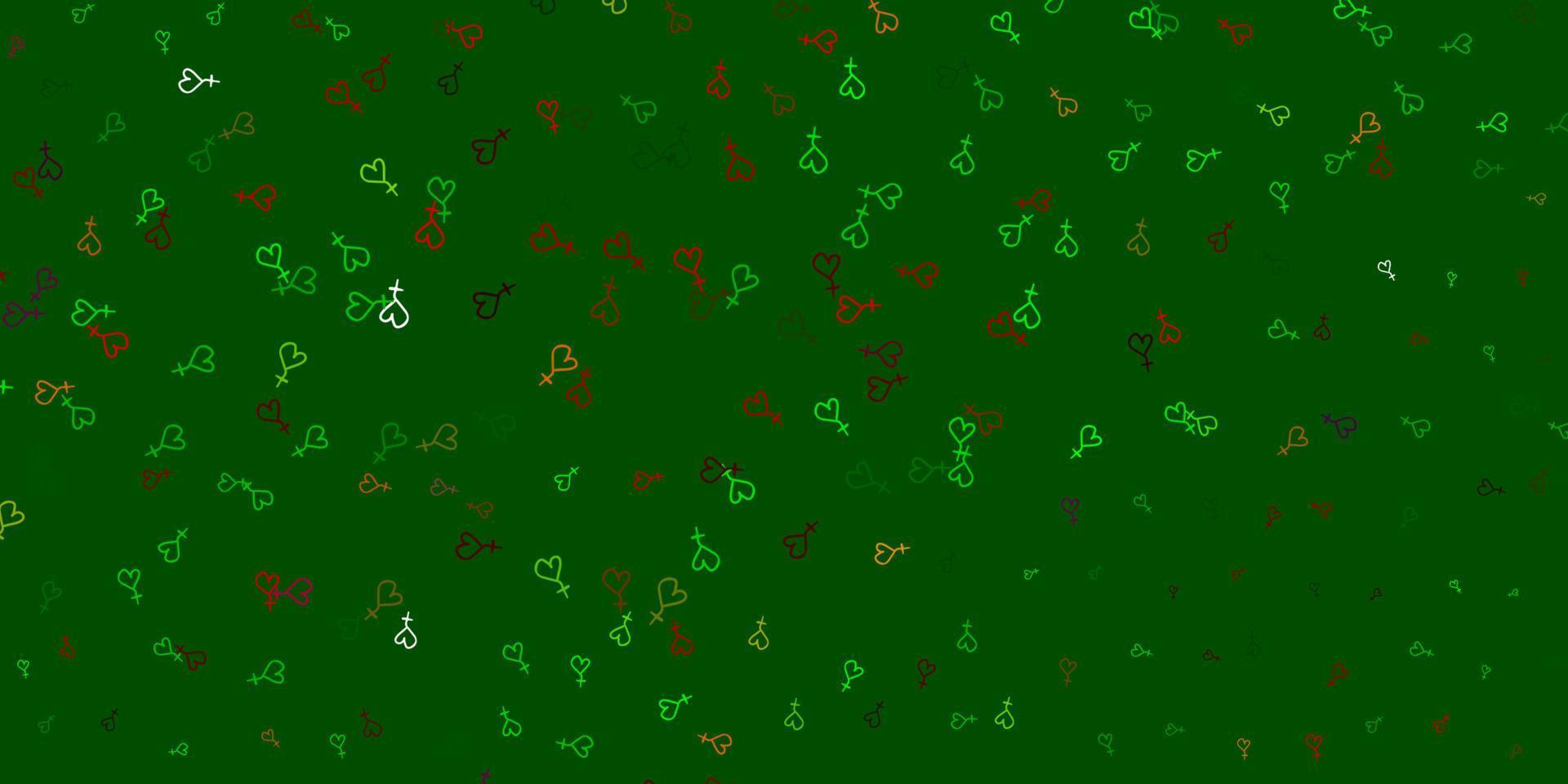 Light Green, Red vector backdrop with woman's power symbols.