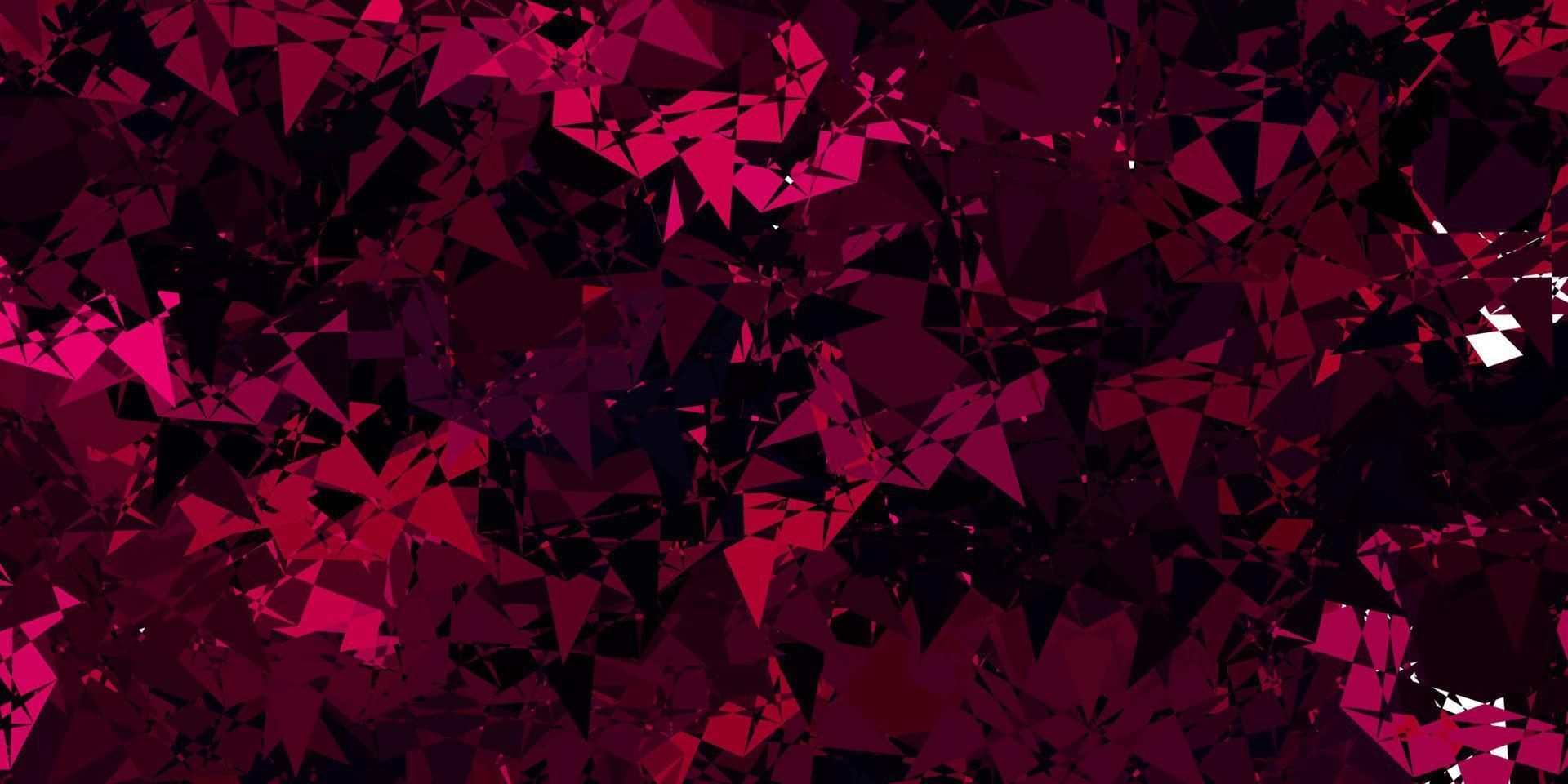 Light Pink vector background with polygonal forms.