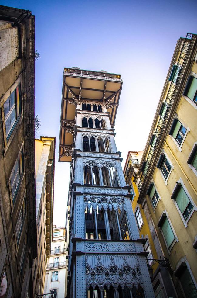 Lisbon, Portugal - June 14, 2017 Santa Justa Lift Elevador de Santa Justa in Lisboa photo