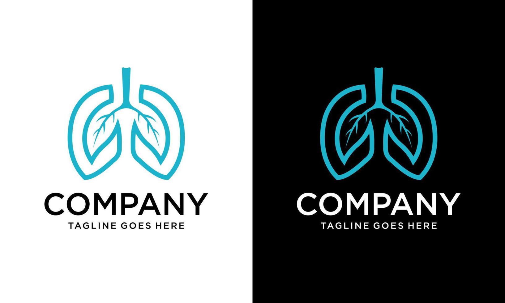 Simple Lungs logo template vector, Health lungs Template, Logo symbol icon. Healthy Lung Logo Template Design Vector, Emblem, Design Concept, Creative Symbol, Icon vector