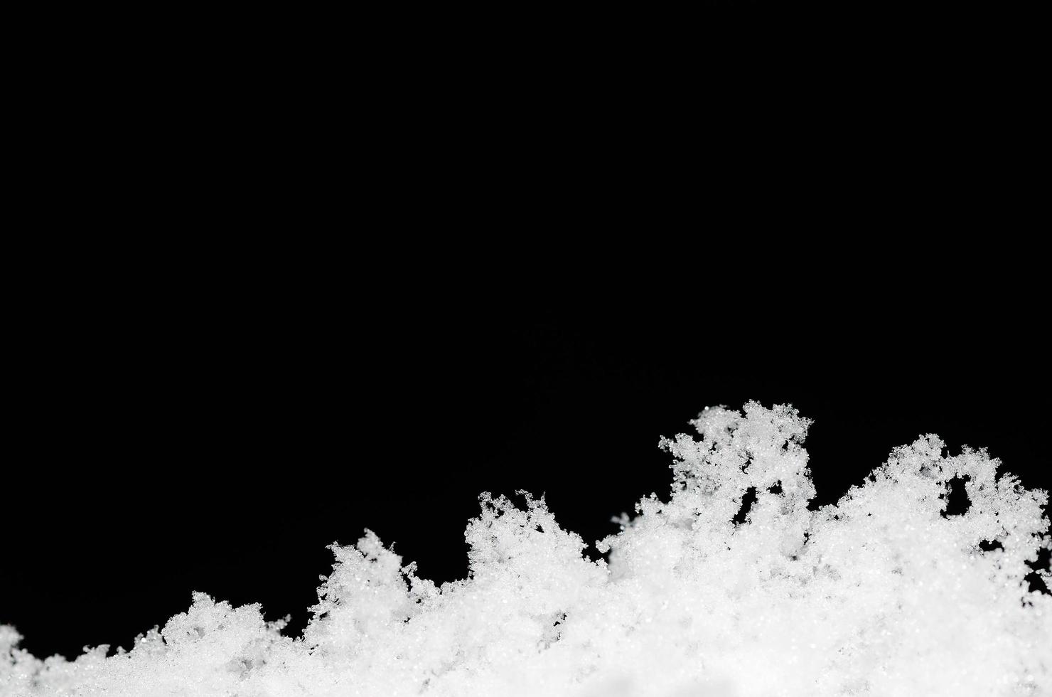 loose fresh snow black photo