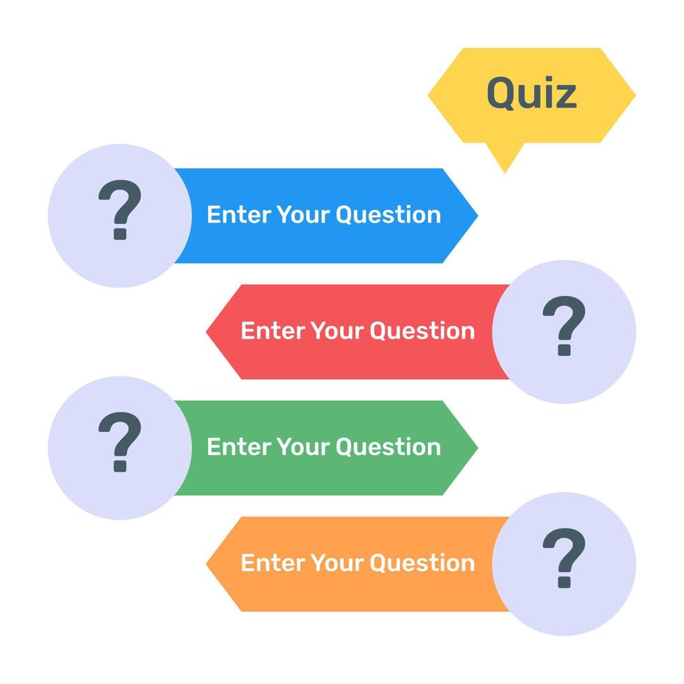 Download this premium vector of multiple choice question