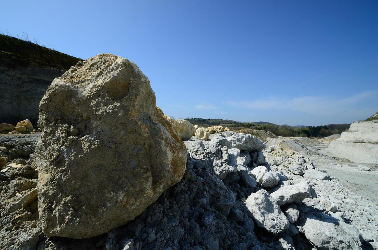 stones in quarry photo