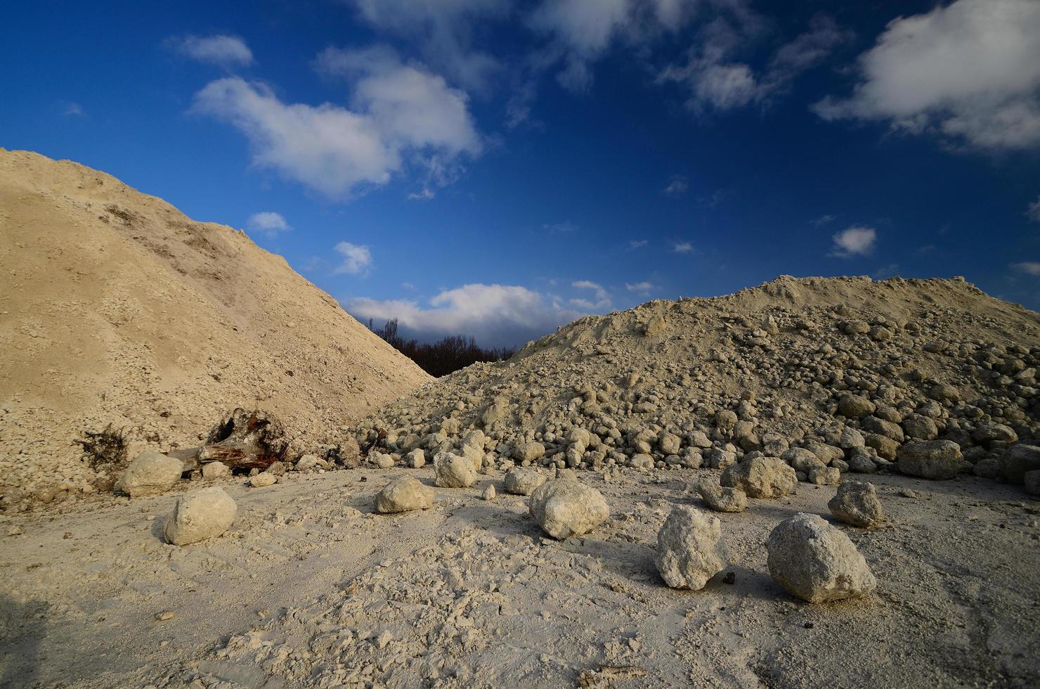 mountains with limestone photo