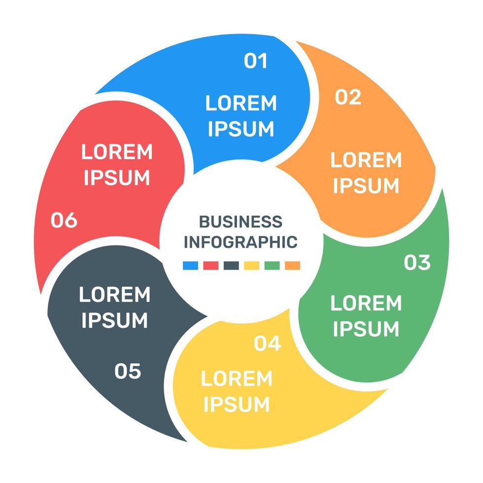 A colourful infographic icon in editable design vector