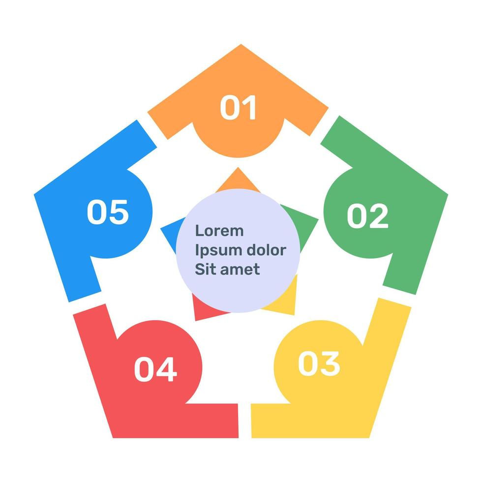 Penta chart with business representation in flat icon 6216523 Vector Penta chart with business representation in flat icon 6216523 Vector