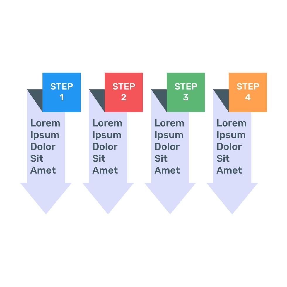 labels chart in flat icon vector