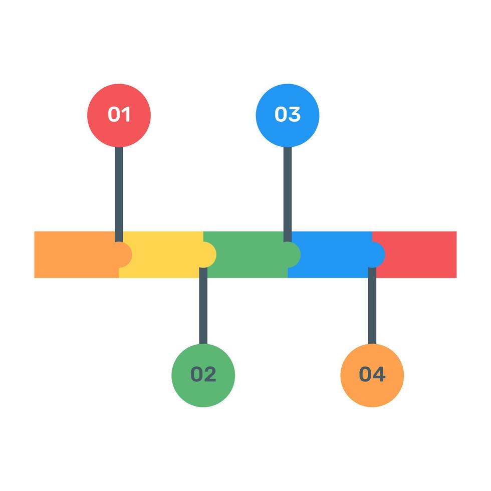 un icono de diagrama de árbol binario en diseño plano vector