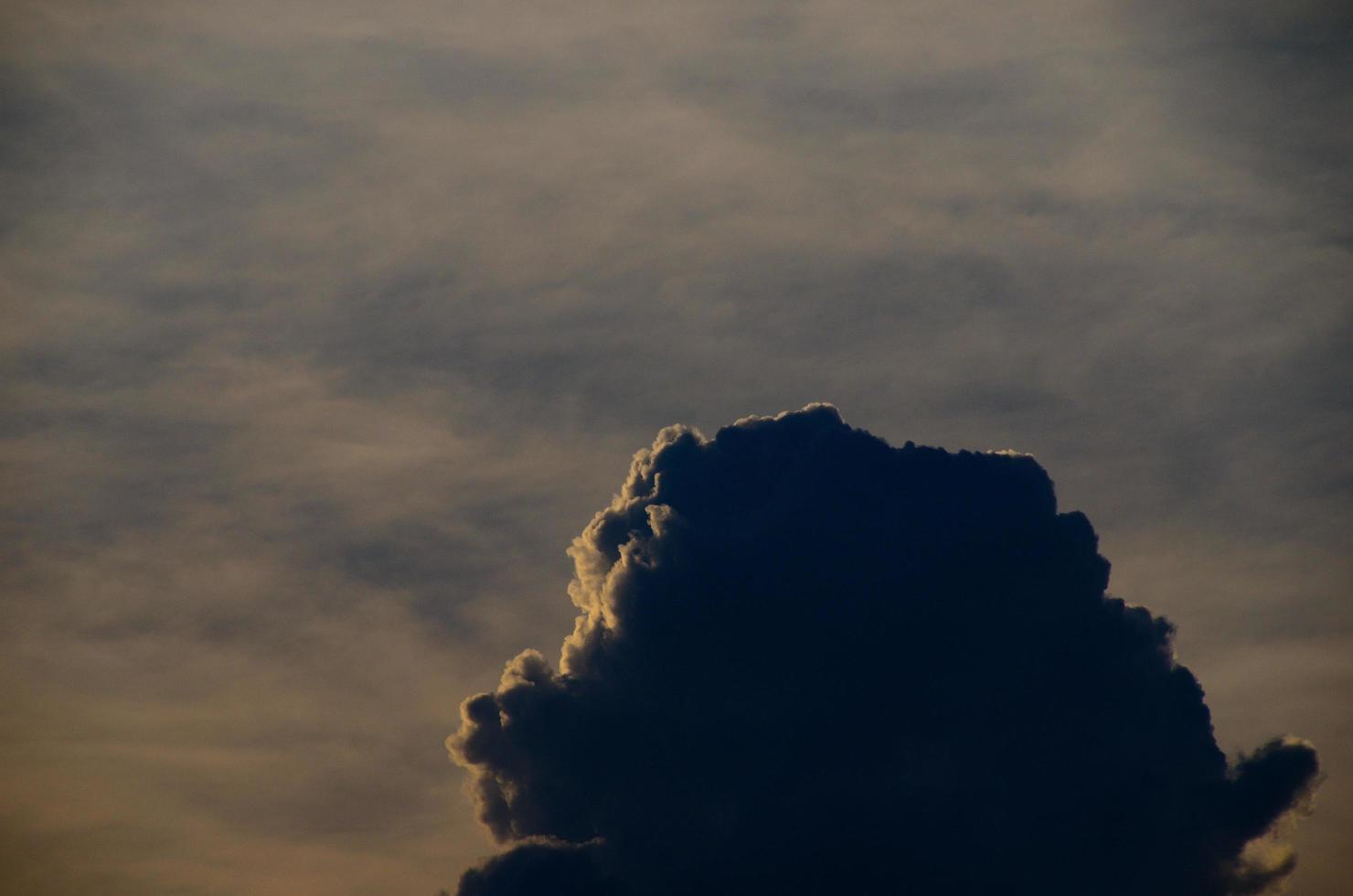 single cloud on the sky photo