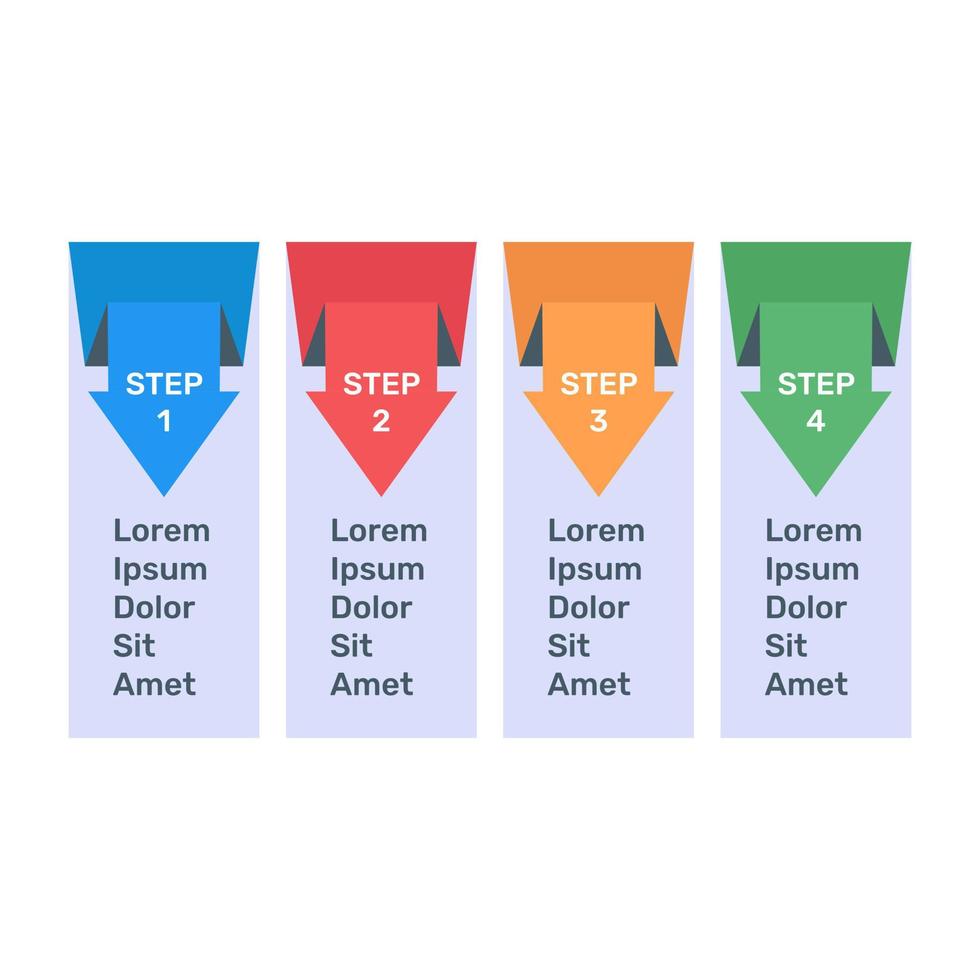 labels chart in flat icon vector