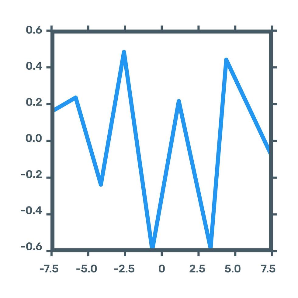 Function chart flat icon, editable design vector