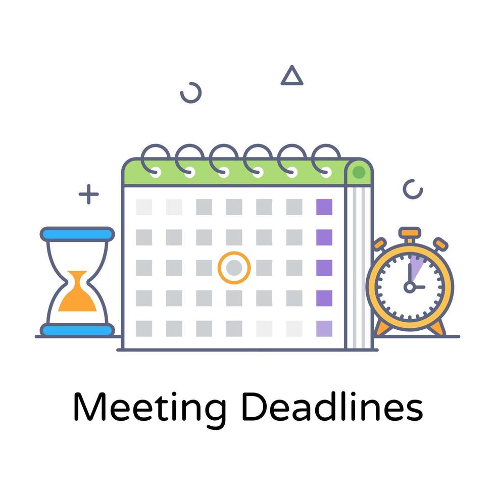 Meeting deadline icon ion trendy design vector