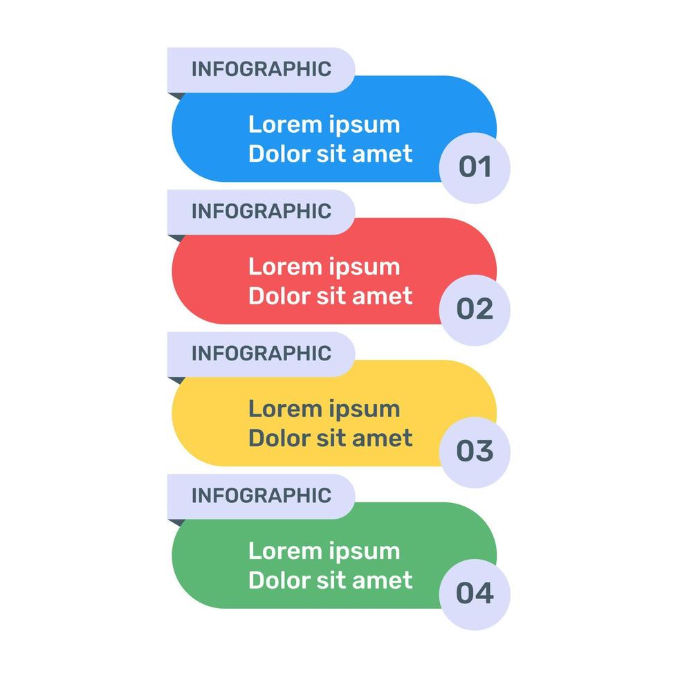labels chart in flat icon vector