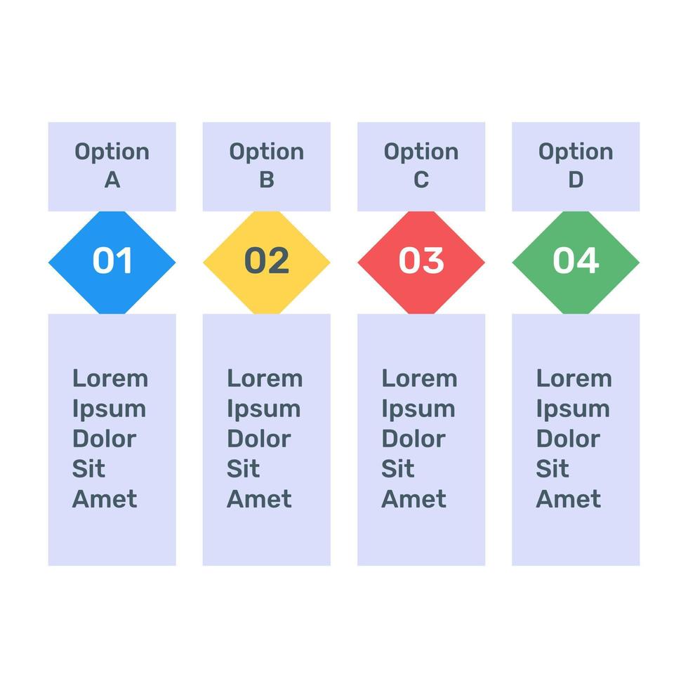 Step labels infographic icon in flat design vector