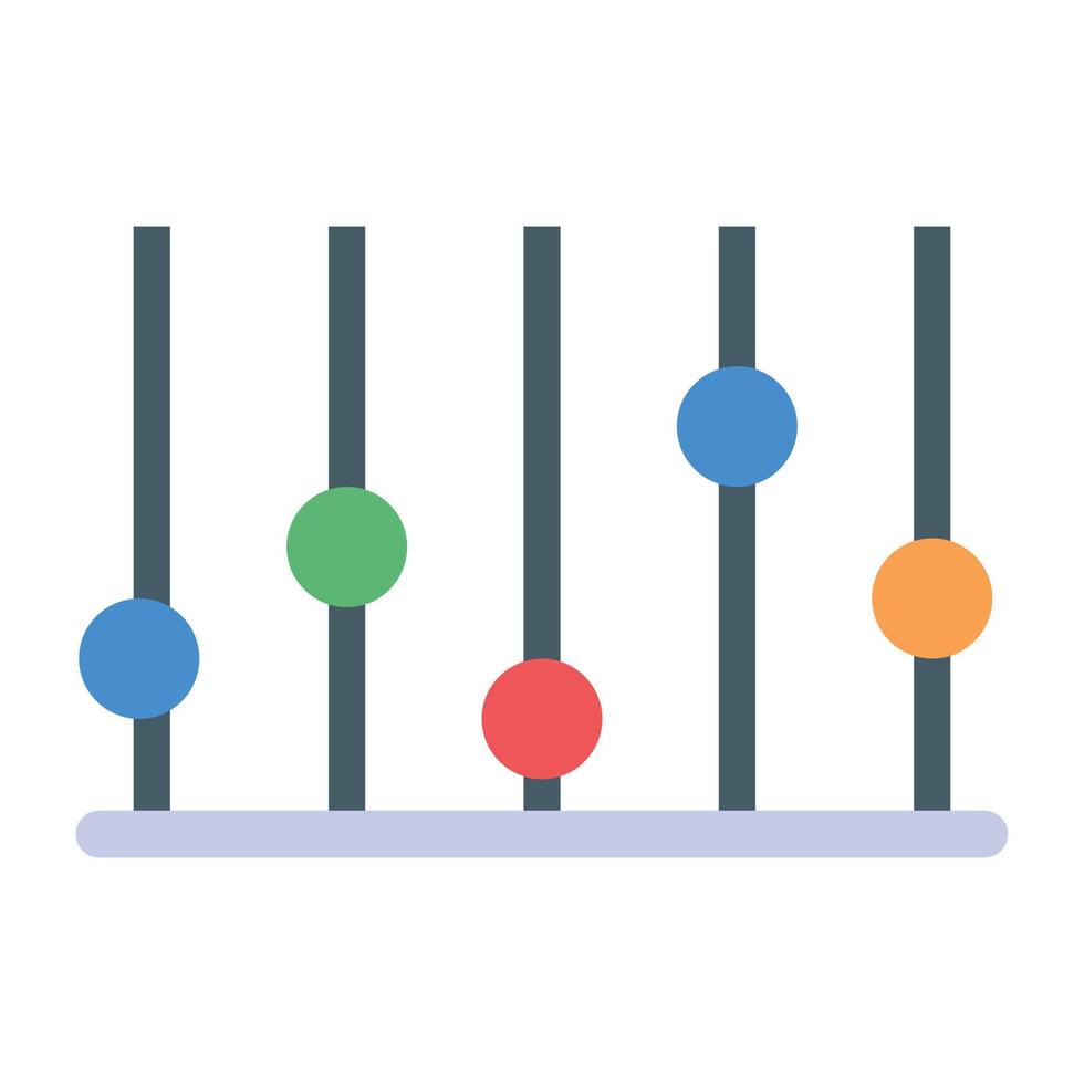 Statical chart vector in editable design