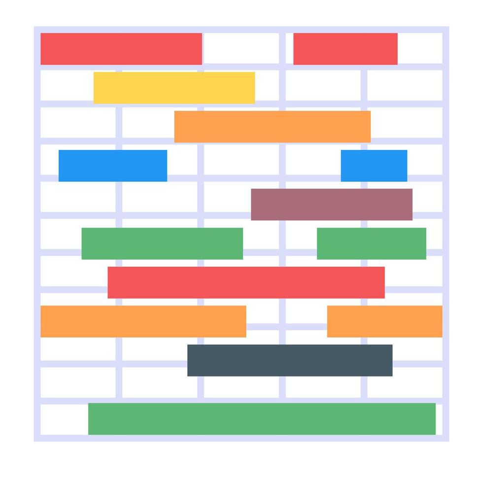 A perfect gantt graph icon in flat design vector