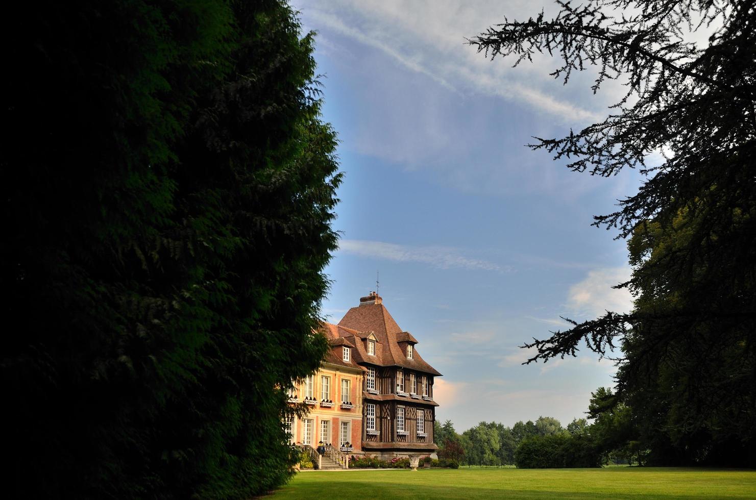 chateau castle in the nature photo