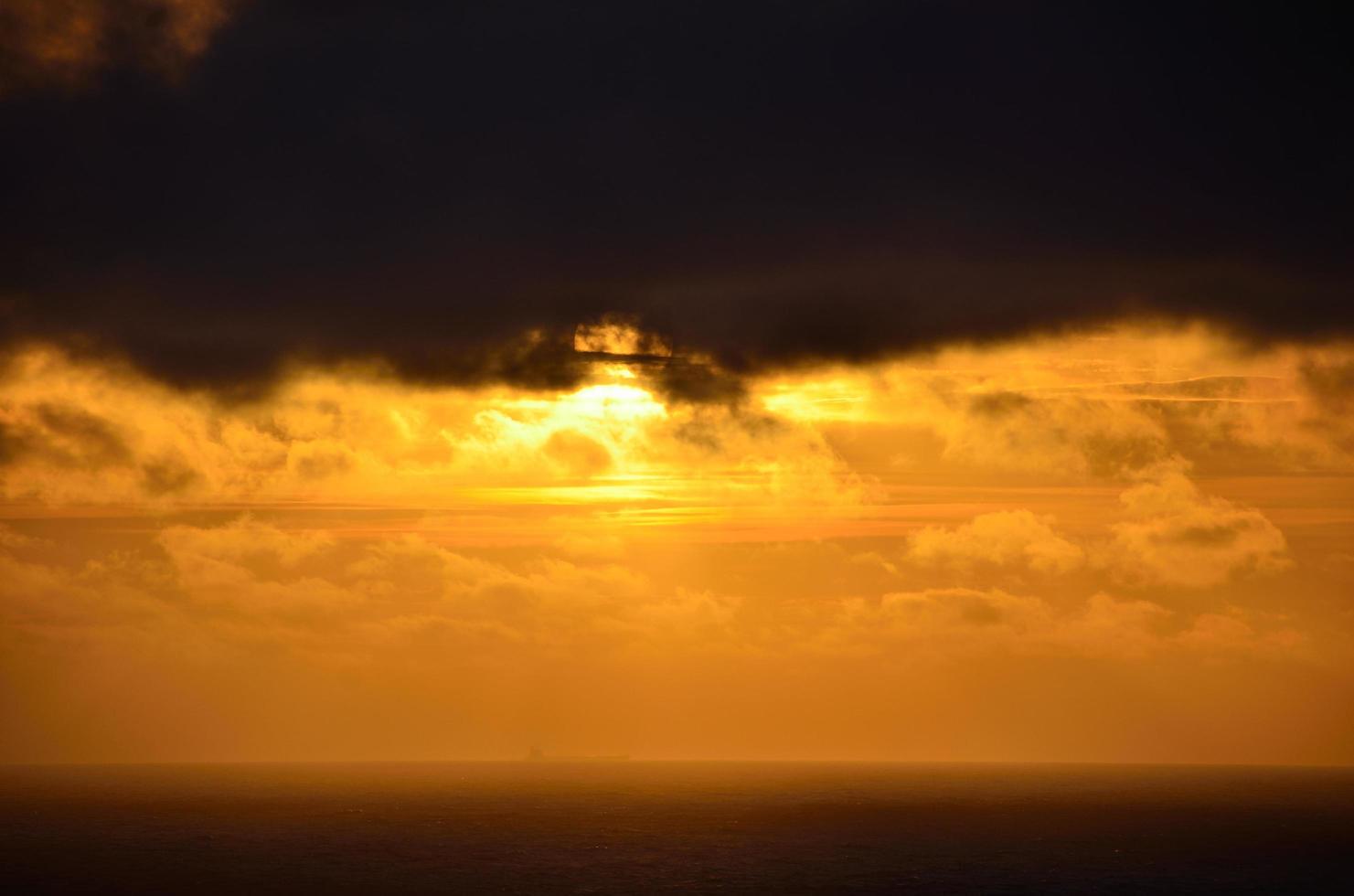 sun clouds and sea photo